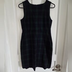 J. Crew Black Sheath Mini Dress Sleeveless Scoop Neck